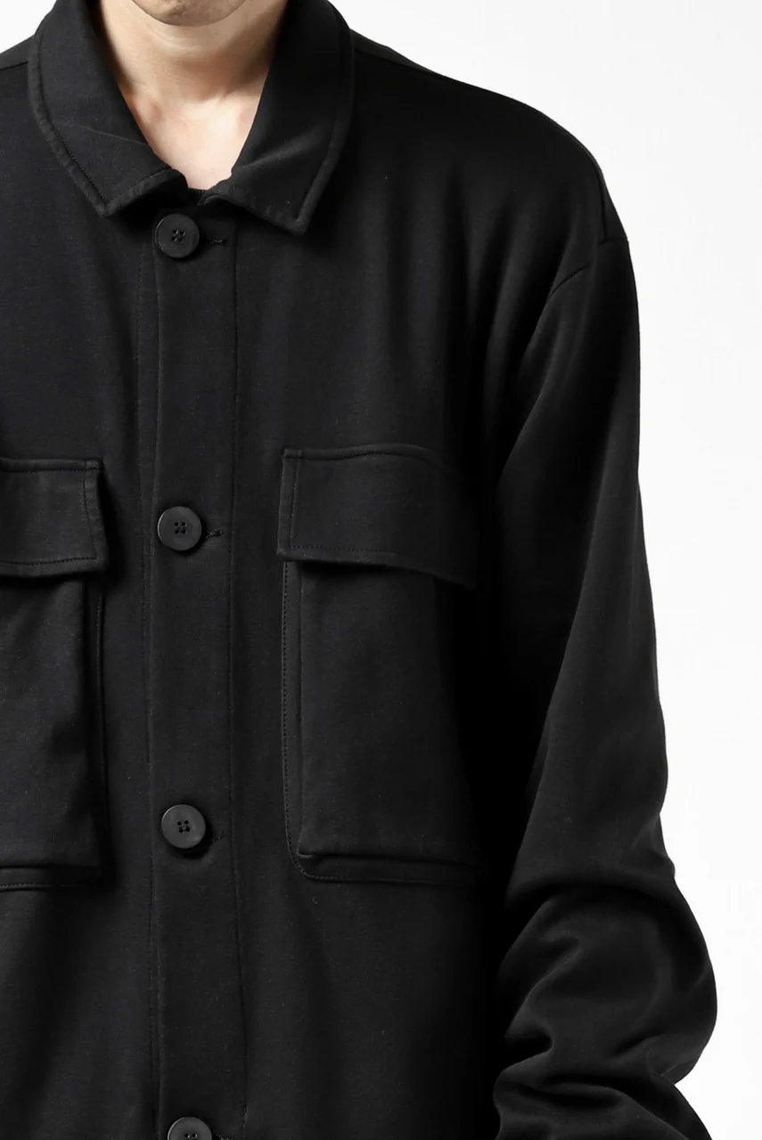 thomkrom WORK COAT / MEDIUM JERSEY (BLACK) - Image 19