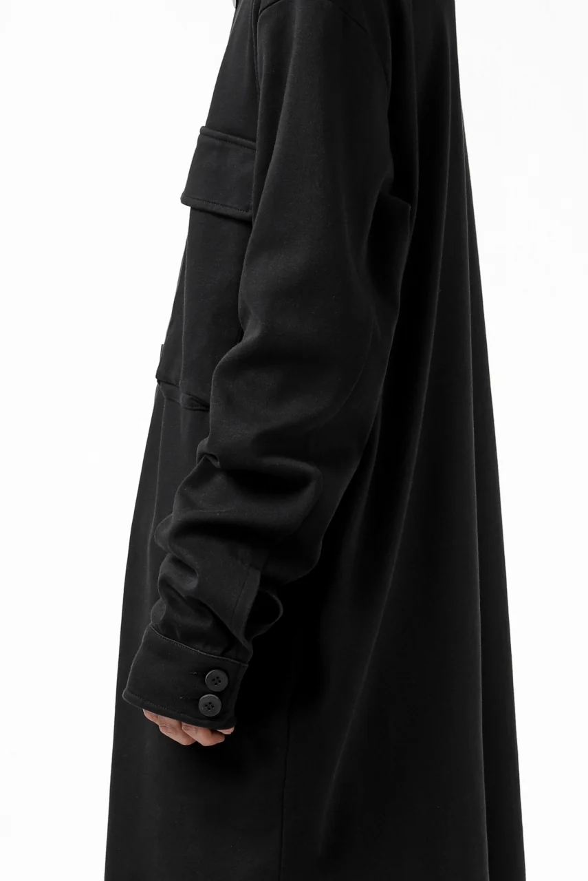 thomkrom WORK COAT / MEDIUM JERSEY (BLACK) - Image 21