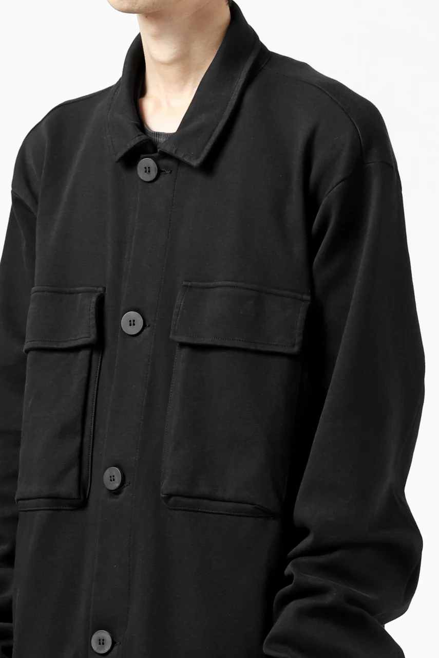 thomkrom WORK COAT / MEDIUM JERSEY (BLACK) - Image 22