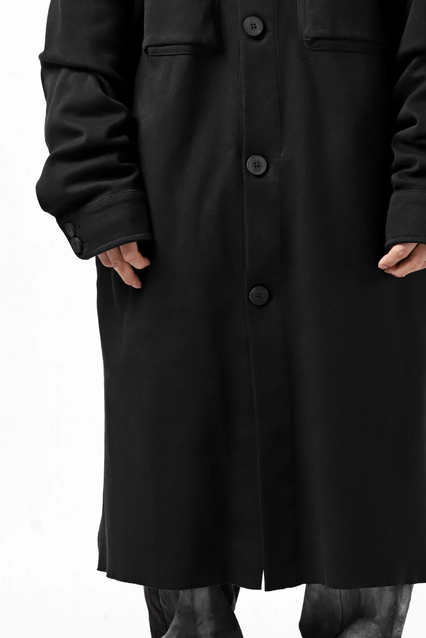 thomkrom WORK COAT / MEDIUM JERSEY (BLACK) - Image 23