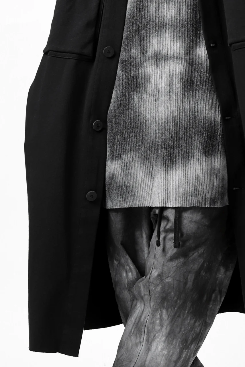 thomkrom WORK COAT / MEDIUM JERSEY (BLACK) - Image 27