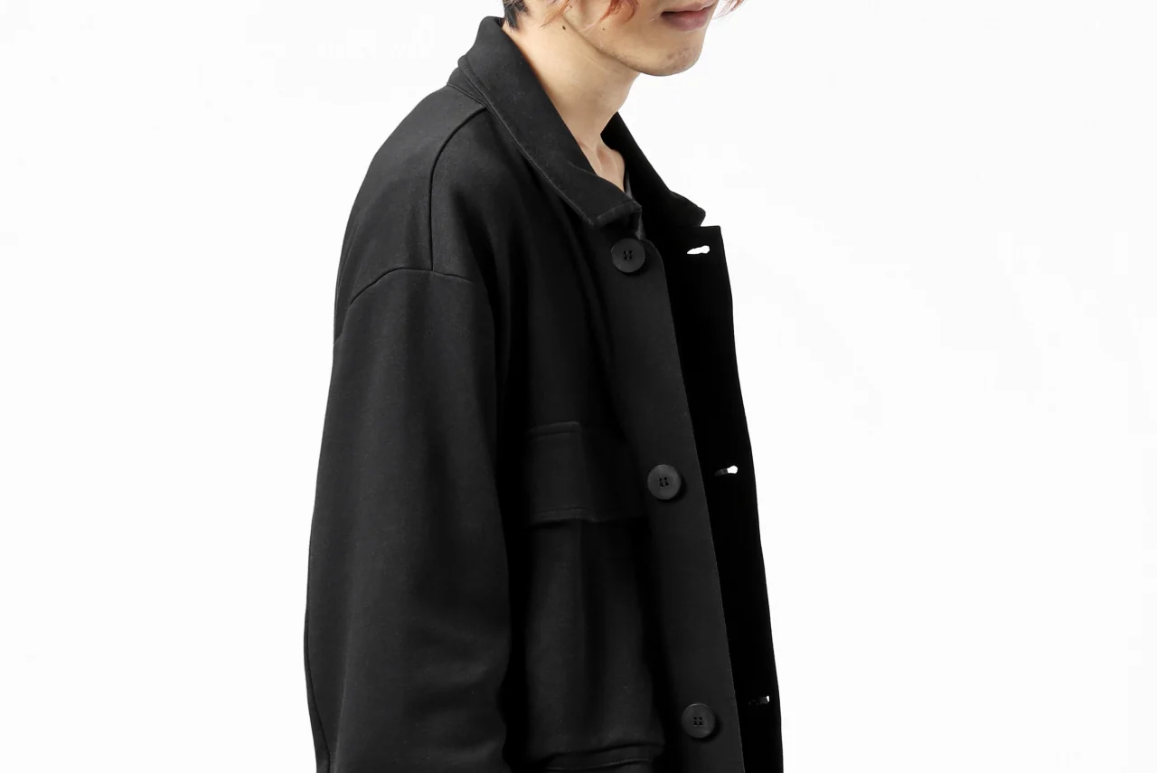 thomkrom WORK COAT / MEDIUM JERSEY (BLACK) - Image 29