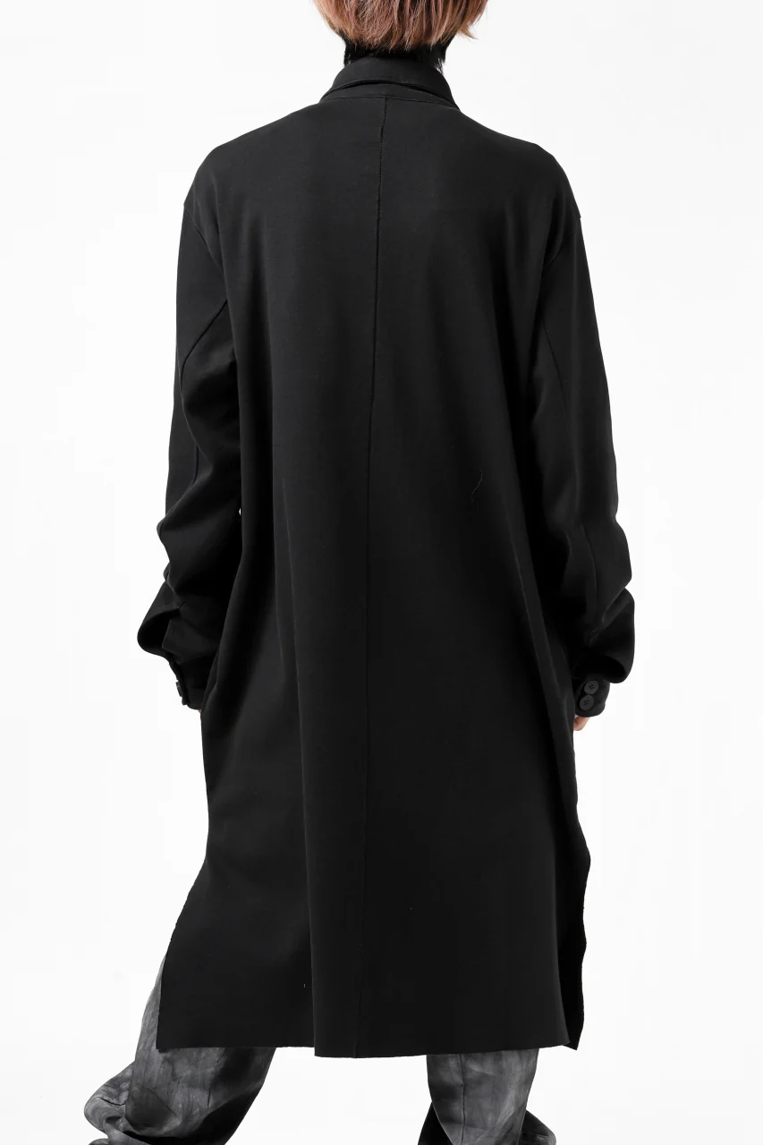 thomkrom WORK COAT / MEDIUM JERSEY (BLACK) - Image 8