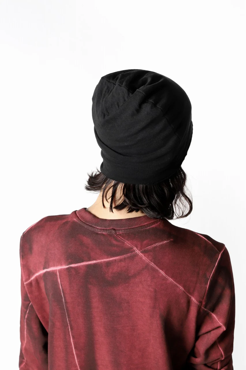 thomkromBEANY CAP / JERSEY OVERLOCKED (BLACK) - Image 7
