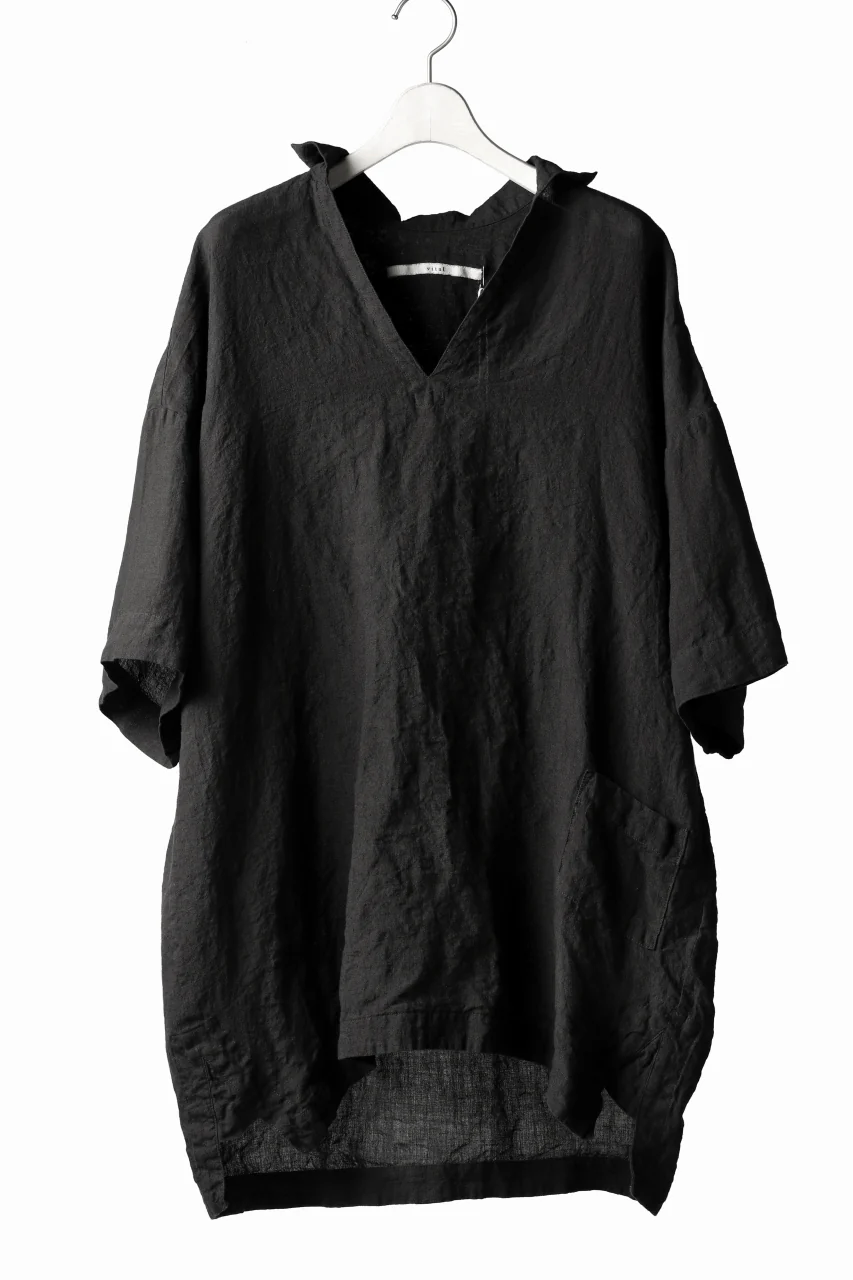 vital half collar tunica tops (organic linen)