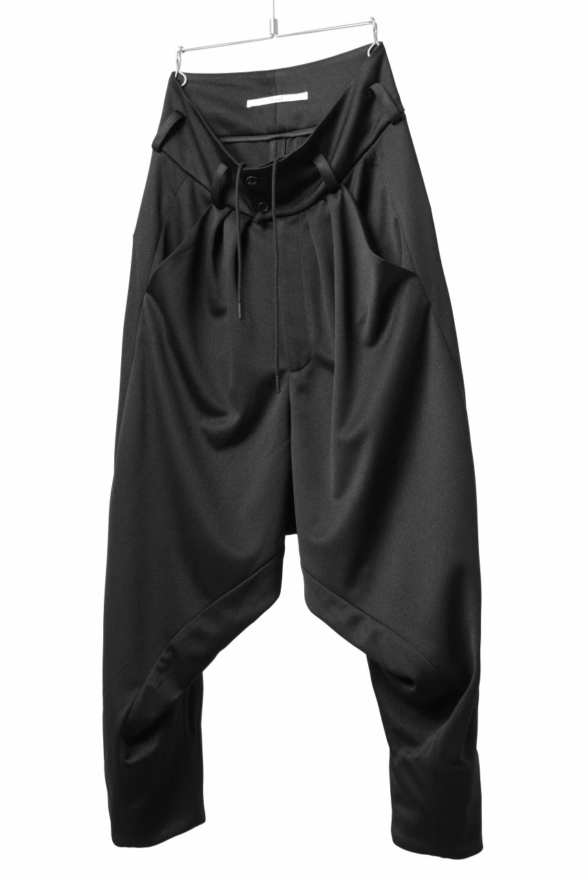 vital x DEFORMATER.® exclusive [SET-UP] TAILORED JACKET & WIDE TAPERED PANTS / GAUDI SMOOTH JERSEY (BLACK) - Image 33