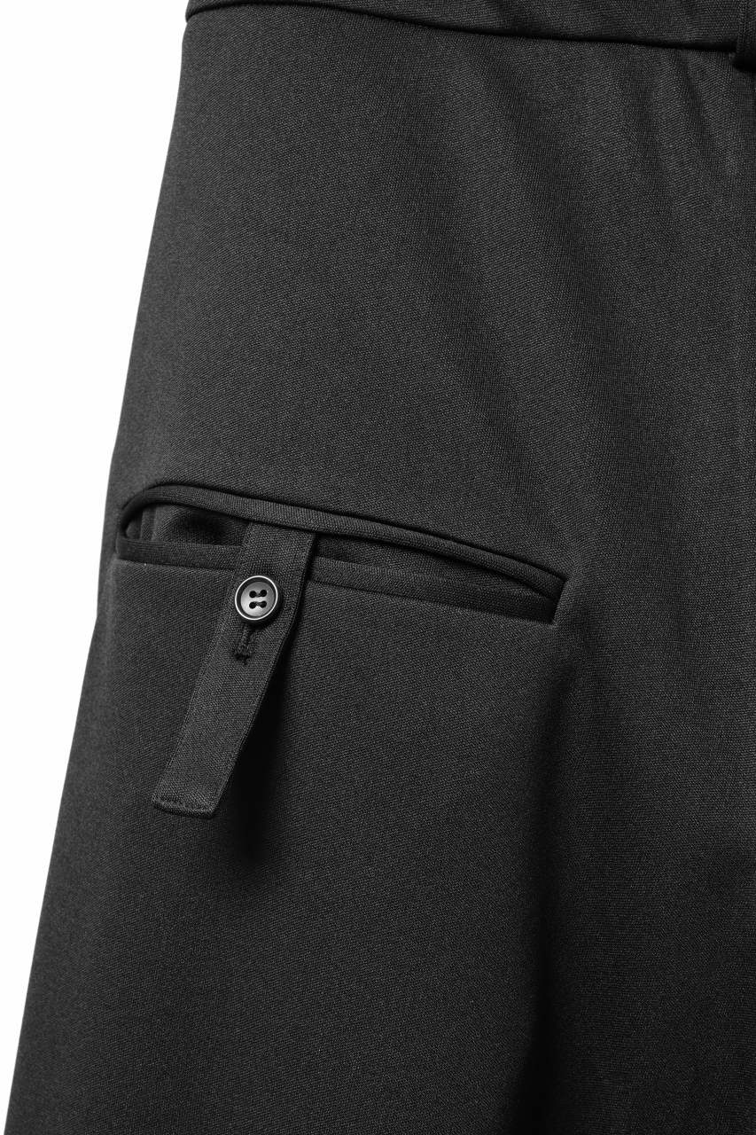 vital x DEFORMATER.® exclusive [SET-UP] TAILORED JACKET & WIDE TAPERED PANTS / GAUDI SMOOTH JERSEY (BLACK) - Image 45