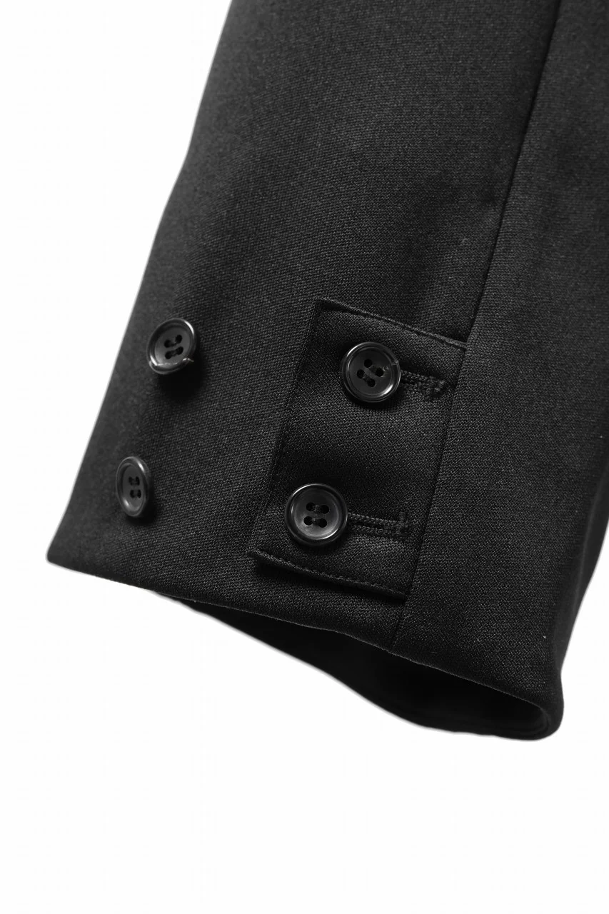 vital x DEFORMATER.® exclusive [SET-UP] TAILORED JACKET & WIDE TAPERED PANTS / GAUDI SMOOTH JERSEY (BLACK) - Image 47