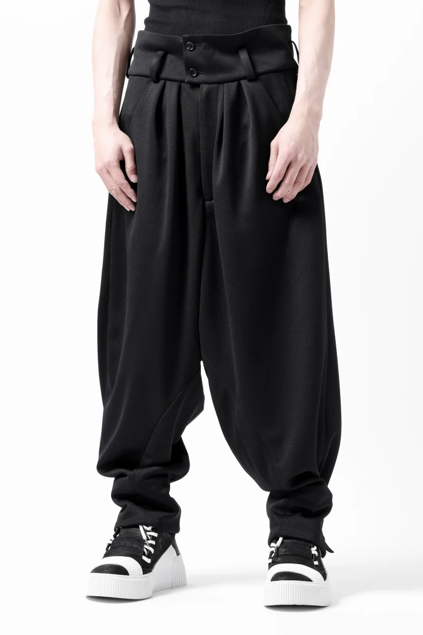vital x DEFORMATER.® exclusive [SET-UP] TAILORED JACKET & WIDE TAPERED PANTS / GAUDI SMOOTH JERSEY (BLACK) - Image 62