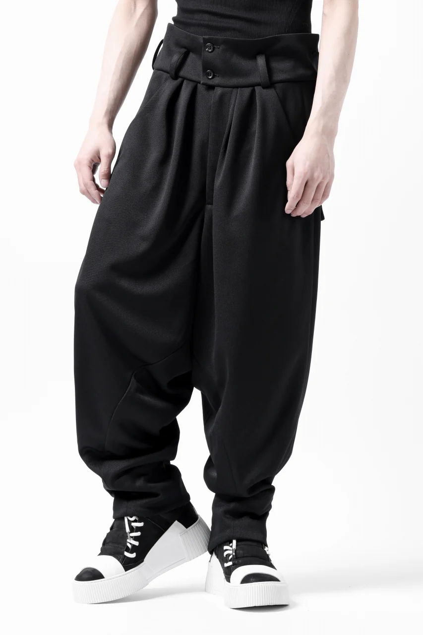 vital x DEFORMATER.® exclusive [SET-UP] TAILORED JACKET & WIDE TAPERED PANTS / GAUDI SMOOTH JERSEY (BLACK) - Image 64