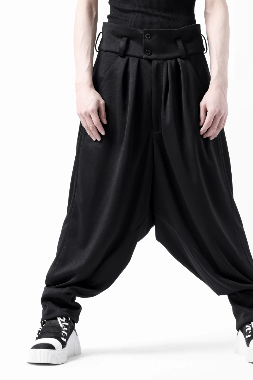 vital x DEFORMATER.® exclusive [SET-UP] TAILORED JACKET & WIDE TAPERED PANTS / GAUDI SMOOTH JERSEY (BLACK) - Image 65