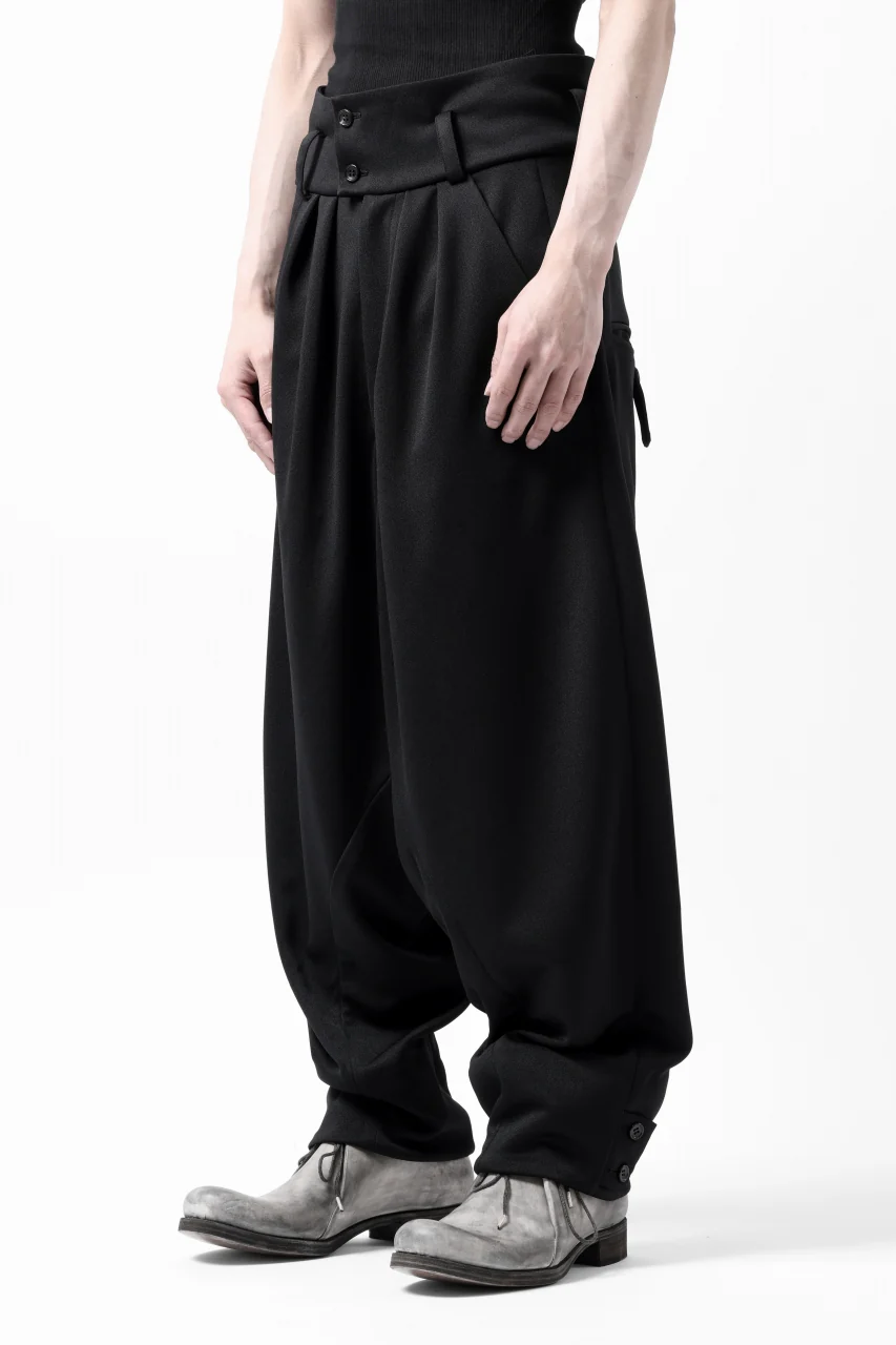 vital x DEFORMATER.® exclusive [SET-UP] TAILORED JACKET & WIDE TAPERED PANTS / GAUDI SMOOTH JERSEY (BLACK) - Image 68