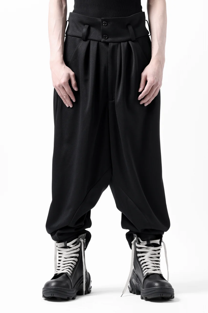 vital x DEFORMATER.® exclusive [SET-UP] TAILORED JACKET & WIDE TAPERED PANTS / GAUDI SMOOTH JERSEY (BLACK) - Image 70