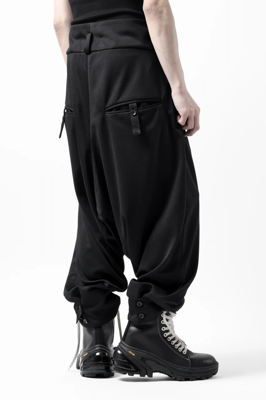 vital x DEFORMATER.® exclusive [SET-UP] TAILORED JACKET & WIDE TAPERED PANTS / GAUDI SMOOTH JERSEY (BLACK) - Image 71