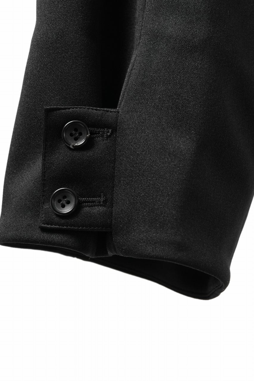 vital x DEFORMATER.® exclusive TAILOR WIDE TAPERED PANTS / GAUDI SMOOTH JERSEY (BLACK) - Image 25