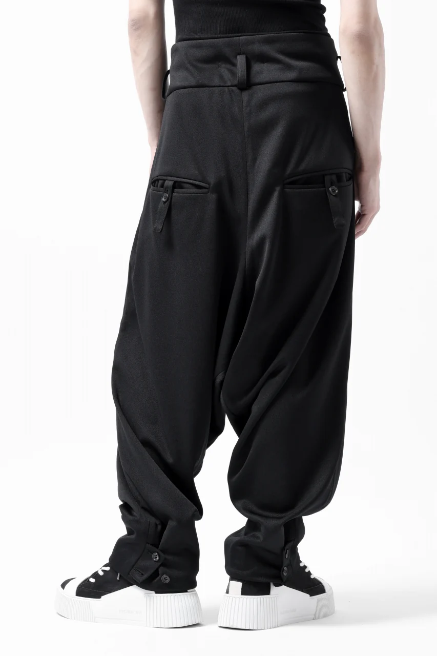 vital x DEFORMATER.® exclusive TAILOR WIDE TAPERED PANTS / GAUDI SMOOTH JERSEY (BLACK) - Image 27