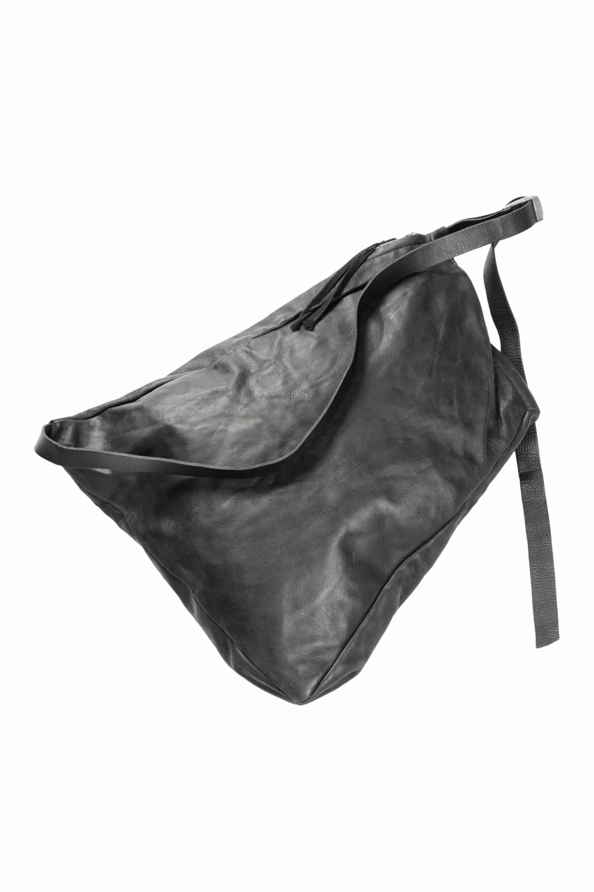 werkschwarz exclusive SHOULDER BAG 21w / PULL UP COW LEATHER (BLACK) - Image 5
