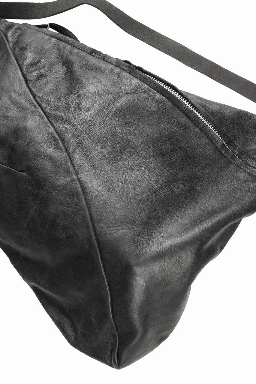 werkschwarz exclusive SHOULDER BAG 21w / PULL UP COW LEATHER (BLACK) - Image 6
