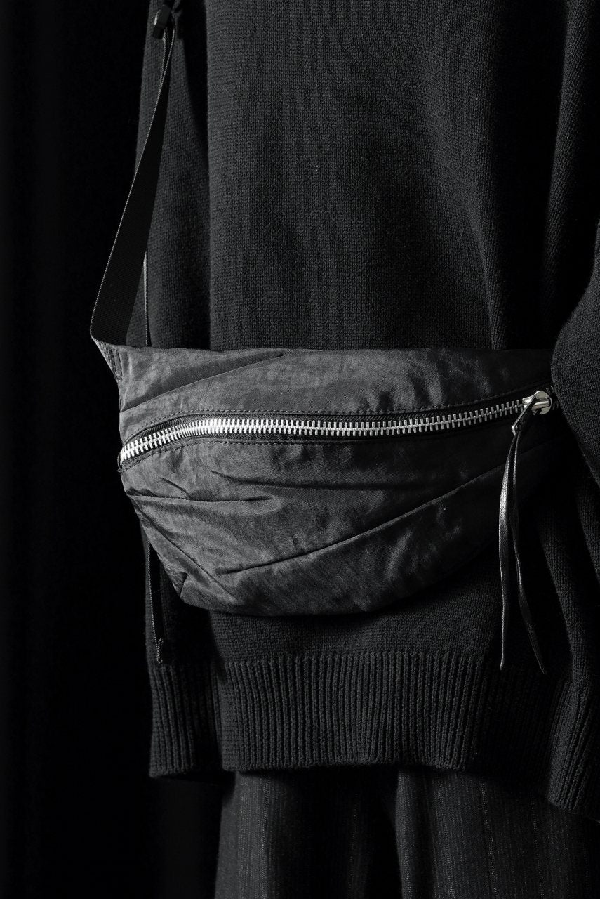 werkschwarz FANNY WAIST BAG / ROUGH WASHED NYLON (BLACK) - Image 9