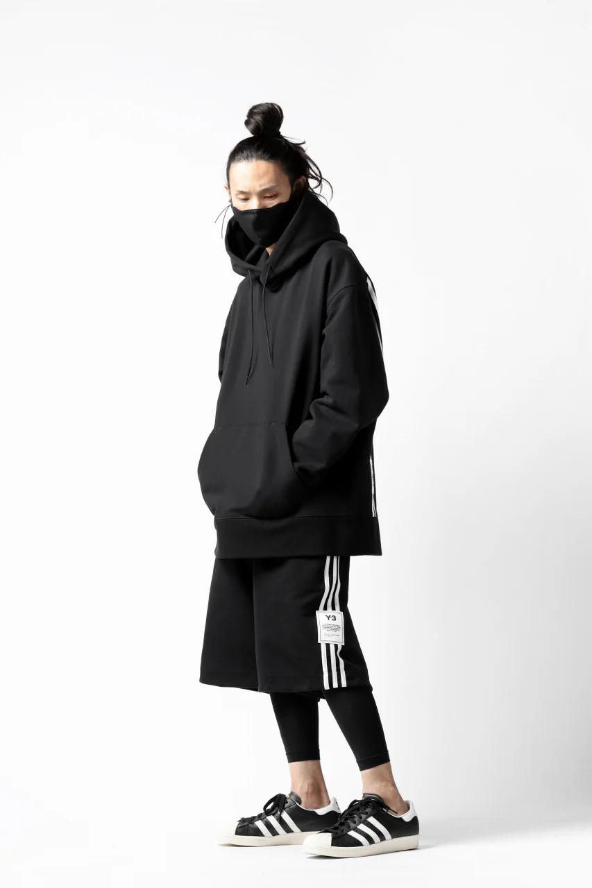 Y-3 Yohji Yamamoto 3-STP HOODIE PARKA / FRENCH TERRY (BLACK) - Image 33
