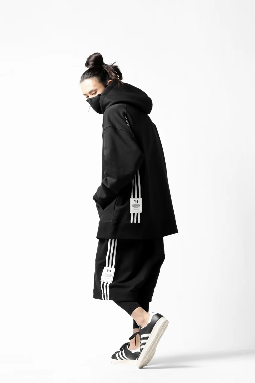 Y-3 Yohji Yamamoto 3-STP HOODIE PARKA / FRENCH TERRY (BLACK) - Image 36