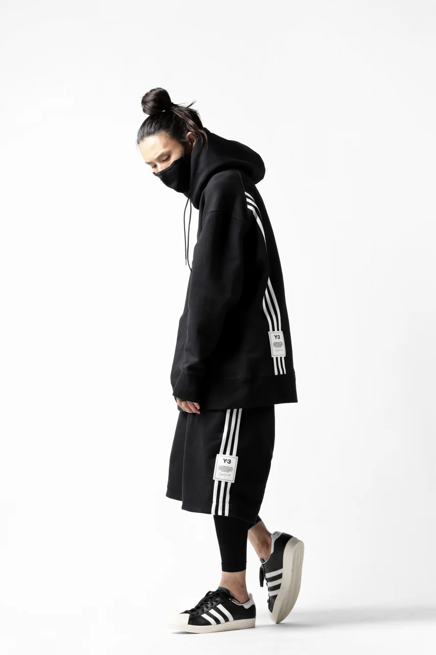 Y-3 Yohji Yamamoto 3-STP SHORTS / FRENCH TERRY (BLACK) - Image 10