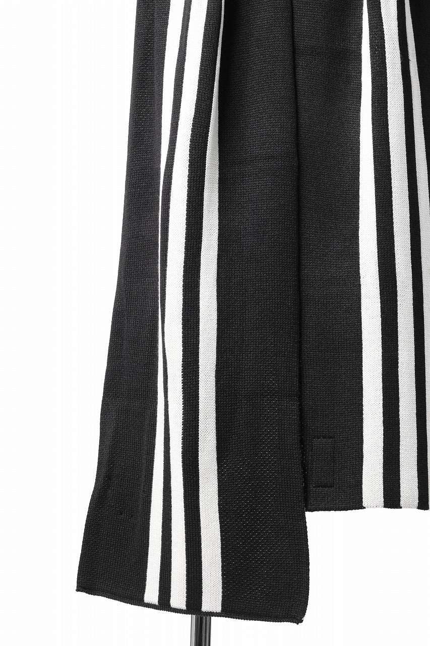 Y-3 Yohji Yamamoto THREE STRIPE SCARF (BLACK) - Image 10