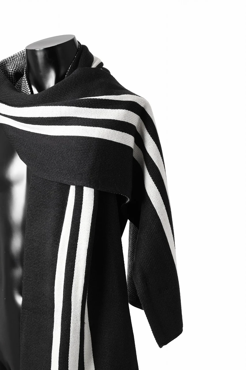 Y-3 Yohji Yamamoto THREE STRIPE SCARF (BLACK) - Image 13