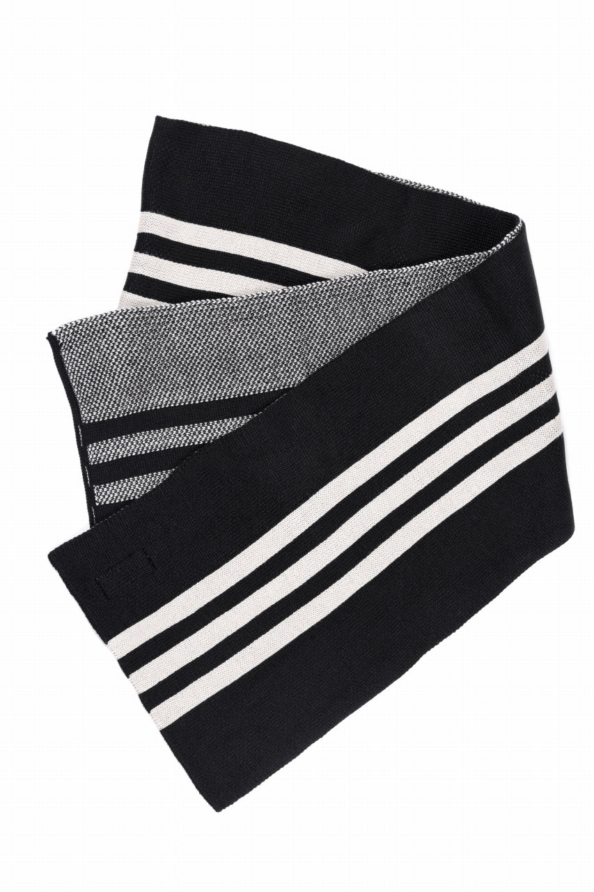 Y-3 Yohji Yamamoto THREE STRIPE SCARF (BLACK) - Image 16