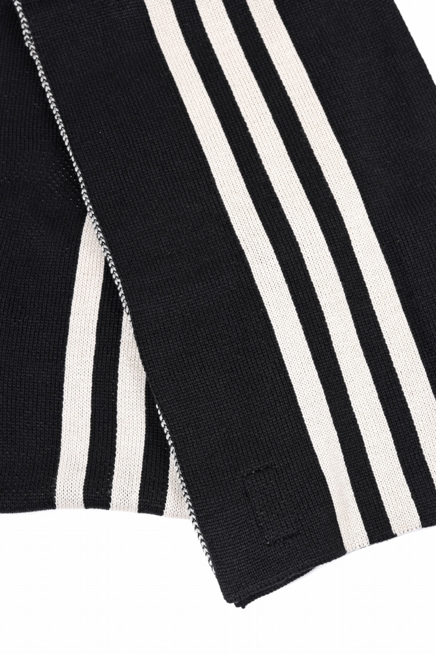 Y-3 Yohji Yamamoto THREE STRIPE SCARF (BLACK) - Image 18