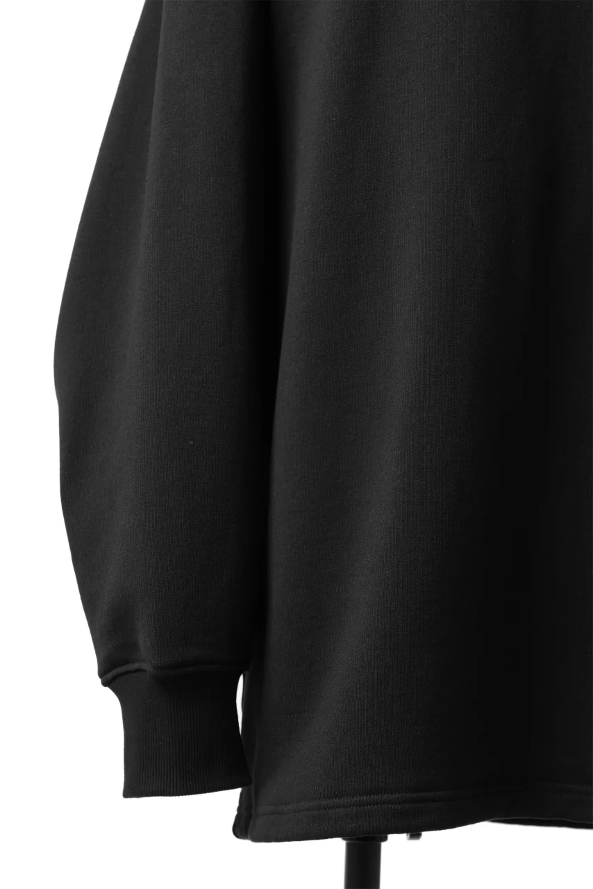 Y-3 Yohji Yamamoto 3 STRIPES LEFT SLEEVE SWEAT TOP / FRENCH TERRY (BLACK) - Image 14