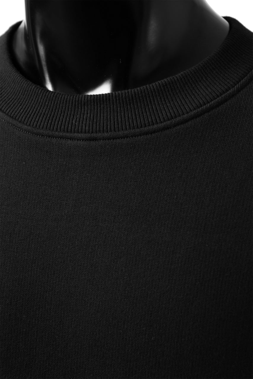 Y-3 Yohji Yamamoto 3 STRIPES LEFT SLEEVE SWEAT TOP / FRENCH TERRY (BLACK) - Image 16
