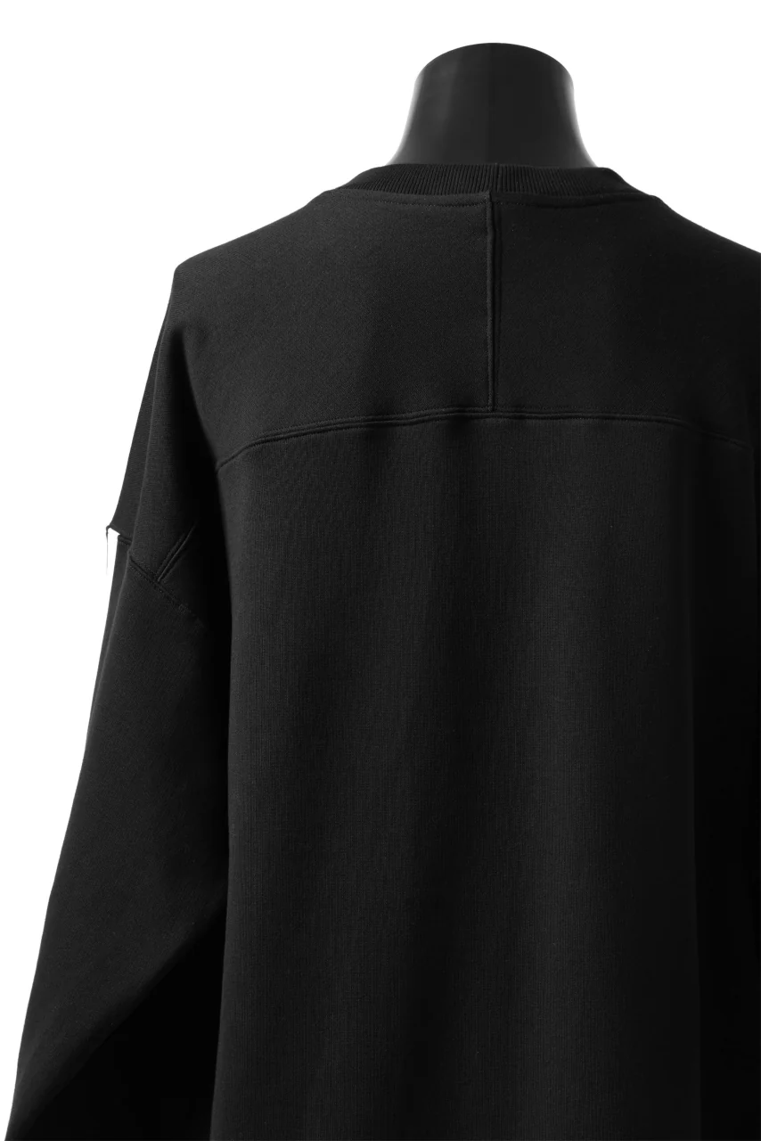 Y-3 Yohji Yamamoto 3 STRIPES LEFT SLEEVE SWEAT TOP / FRENCH TERRY (BLACK) - Image 21