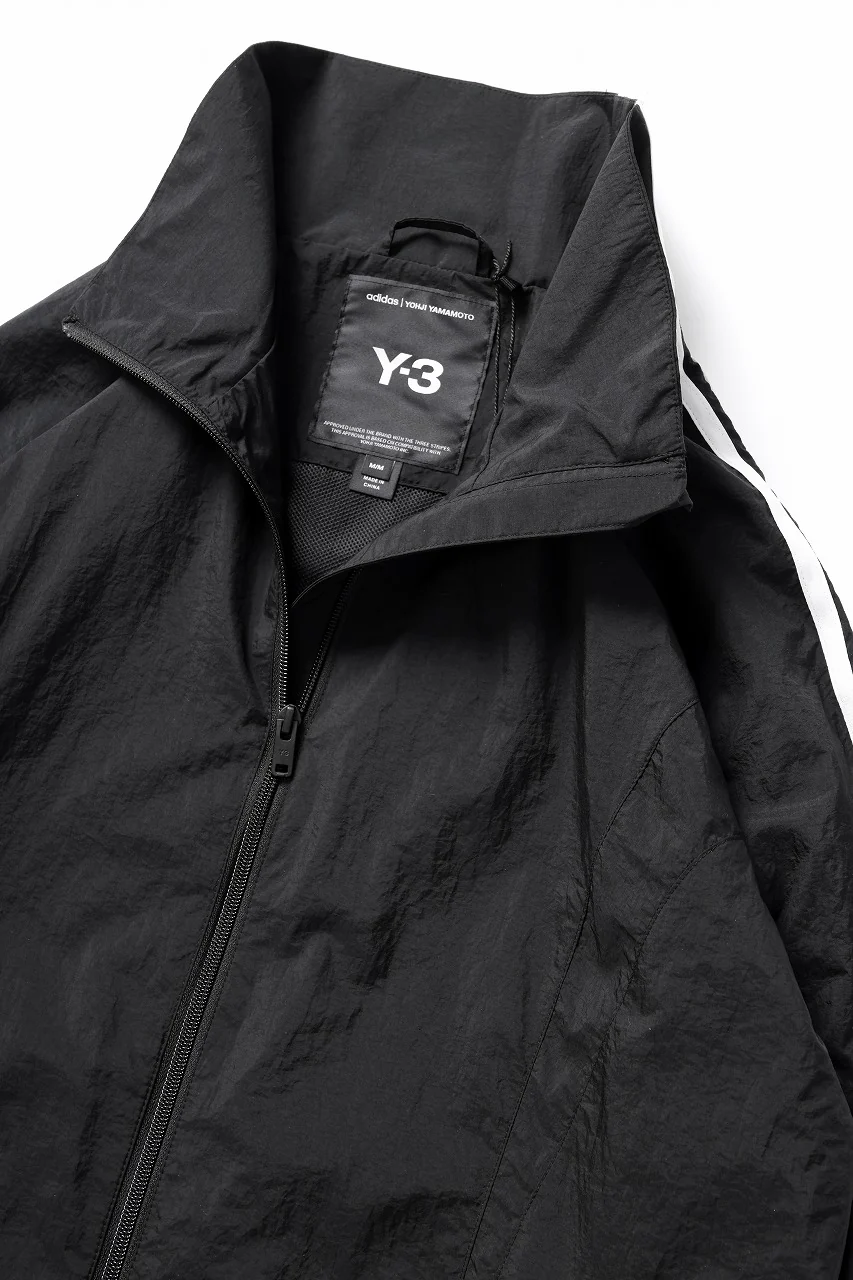 Y-3 Yohji Yamamoto 3 STRIPES LIGHT SHELL TRACK BLOUSON (BLACK) - Image 13