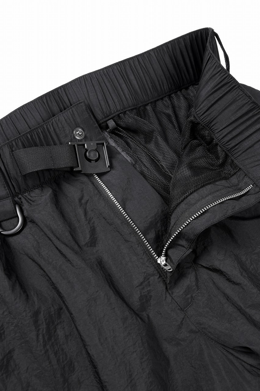 Y-3 Yohji Yamamoto 3 STRIPES LIGHT SHELL TRACK PANTS (BLACK) - Image 11