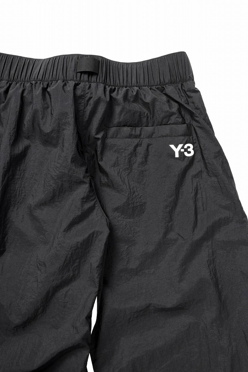Y-3 Yohji Yamamoto 3 STRIPES LIGHT SHELL TRACK PANTS (BLACK) - Image 12