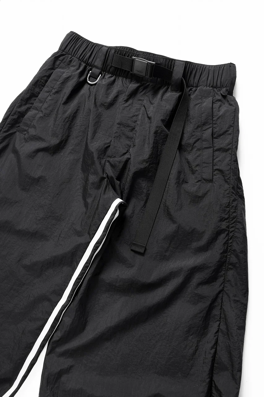 Y-3 Yohji Yamamoto 3 STRIPES LIGHT SHELL TRACK PANTS (BLACK) - Image 9