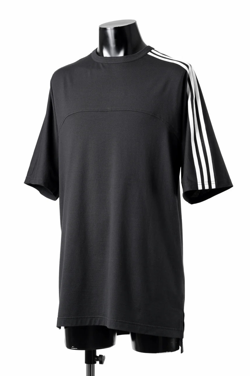 Y-3 Yohji Yamamoto 3 STRIPES SHORT SLEEVE TEE (BLACK) - Image 3