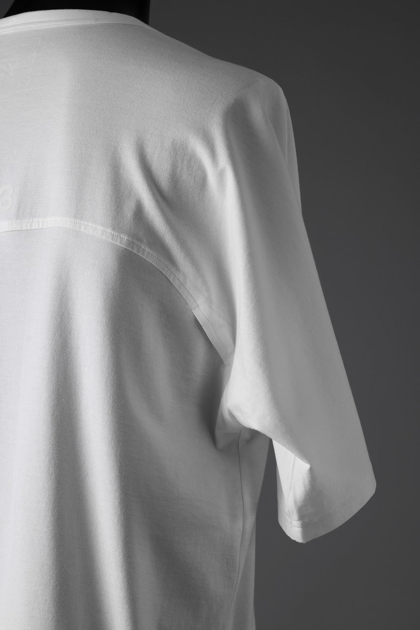 Y-3 Yohji Yamamoto 3 STRIPES SHORT SLEEVE TEE (CORE WHITE) - Image 10