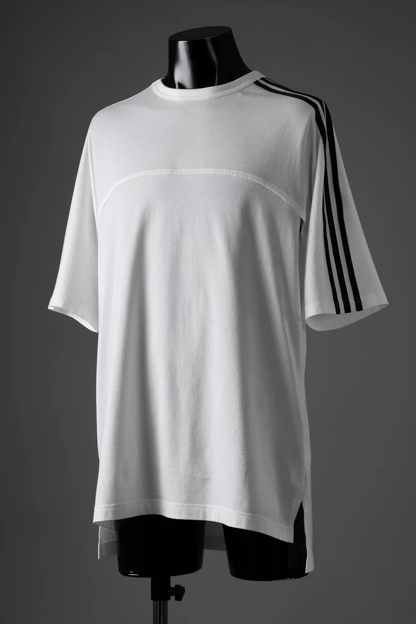 Y-3 Yohji Yamamoto 3 STRIPES SHORT SLEEVE TEE (CORE WHITE) - Image 3