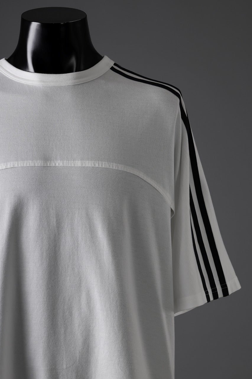 Y-3 Yohji Yamamoto 3 STRIPES SHORT SLEEVE TEE (CORE WHITE) - Image 6