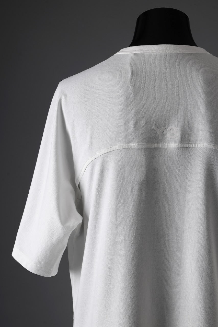 Y-3 Yohji Yamamoto 3 STRIPES SHORT SLEEVE TEE (CORE WHITE) - Image 9
