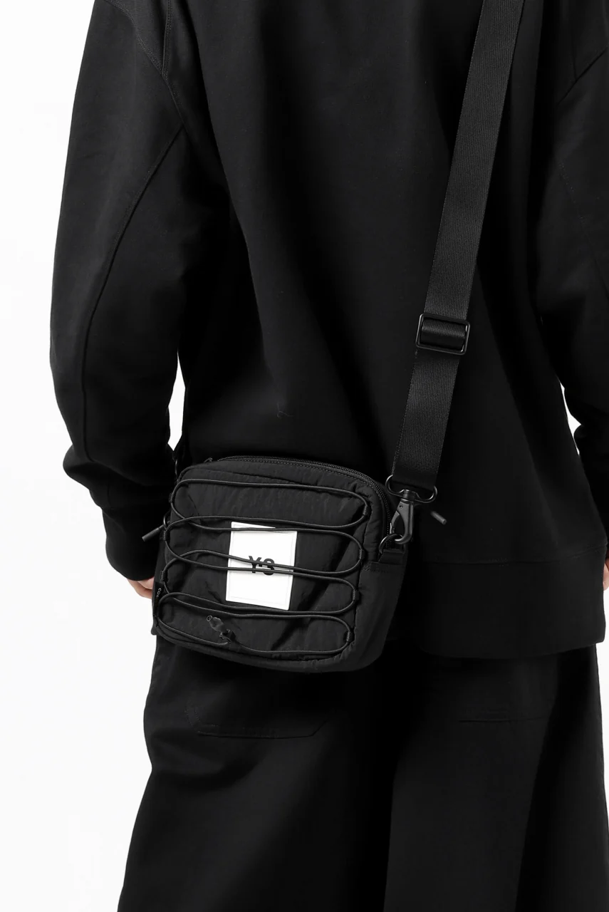 Y-3 Yohji Yamamoto 3WAY SLING BAG / CORDURA® NYLON (BLACK) - Image 35