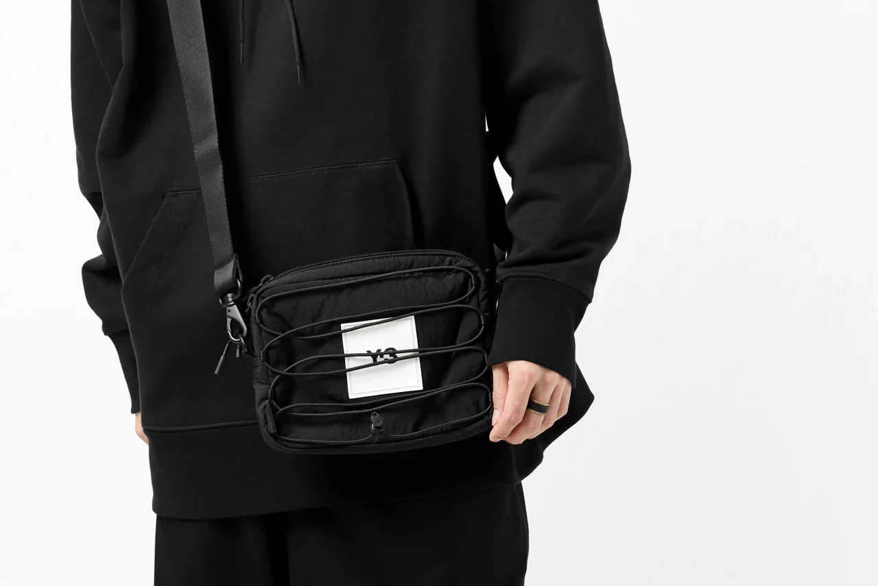 Y-3 Yohji Yamamoto 3WAY SLING BAG / CORDURA® NYLON (BLACK) - Image 38