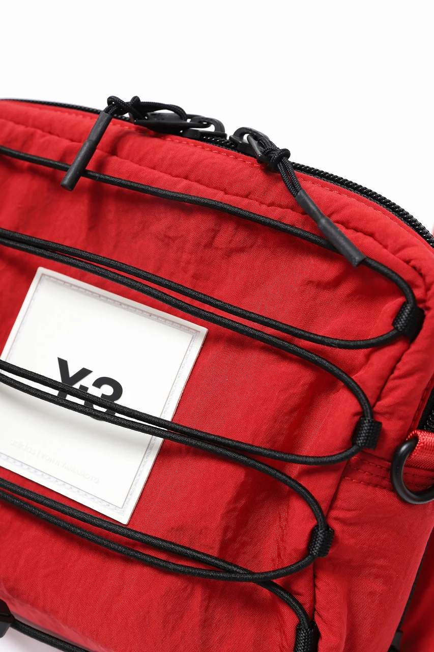 Y-3 Yohji Yamamoto 3WAY SLING BAG / CORDURA® NYLON (SCARLET) - Image 14