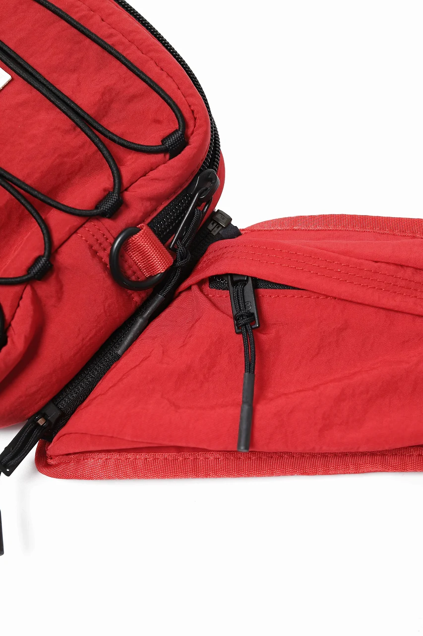 Y-3 Yohji Yamamoto 3WAY SLING BAG / CORDURA® NYLON (SCARLET) - Image 17