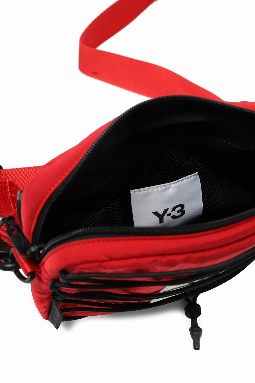 Y-3 Yohji Yamamoto 3WAY SLING BAG / CORDURA® NYLON (SCARLET) - Image 21