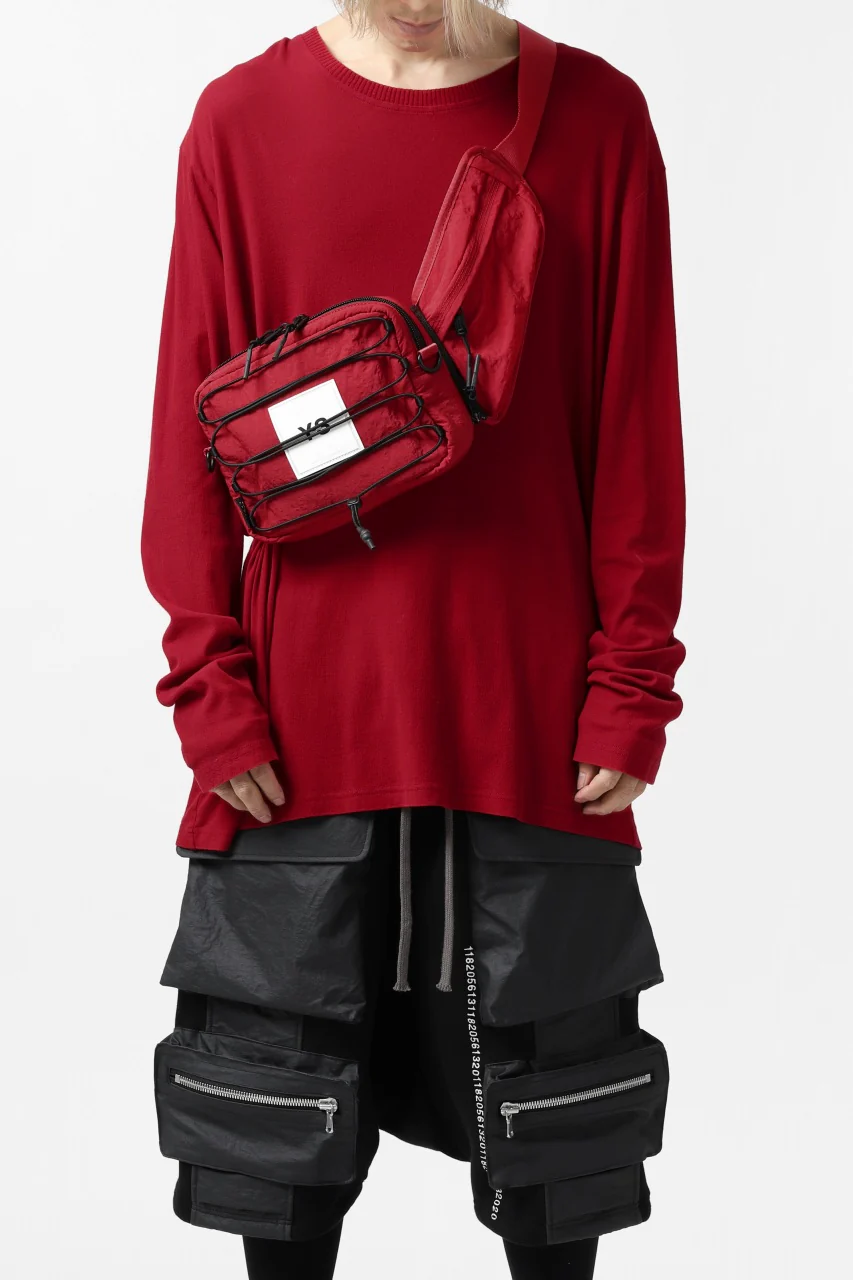 Y-3 Yohji Yamamoto 3WAY SLING BAG / CORDURA® NYLON (SCARLET) - Image 24