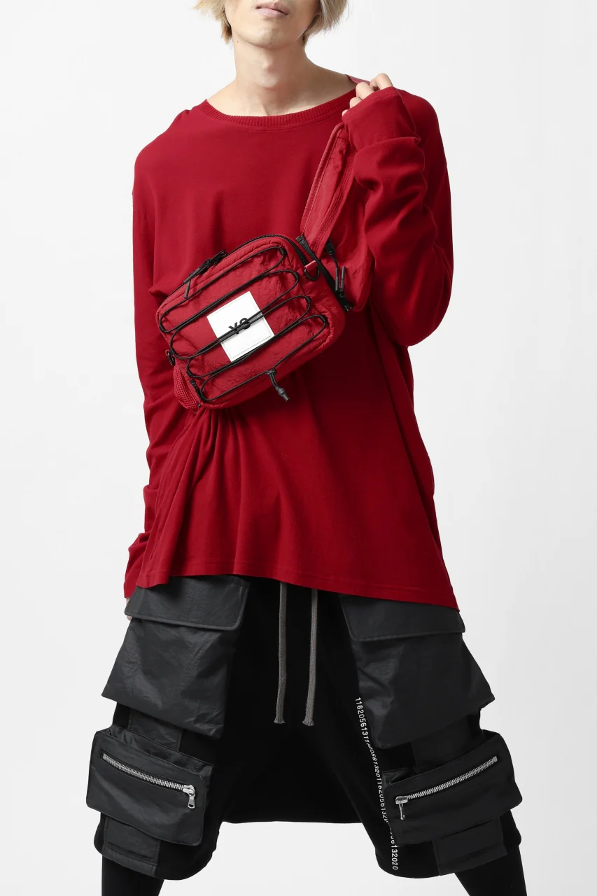 Y-3 Yohji Yamamoto 3WAY SLING BAG / CORDURA® NYLON (SCARLET) - Image 25
