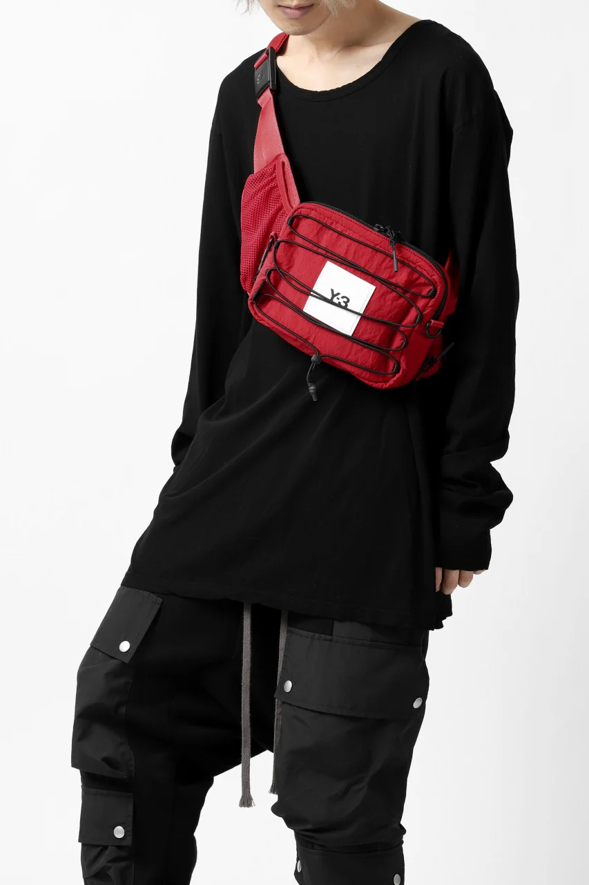 Y-3 Yohji Yamamoto 3WAY SLING BAG / CORDURA® NYLON (SCARLET) - Image 27